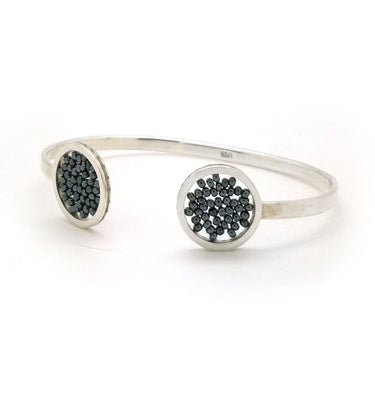 Bangle Upsala Plata Círculo Doble Acerina